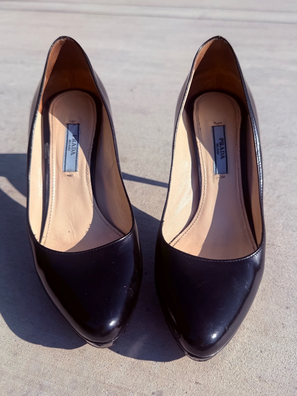 Prada Blk Heels- Authentic